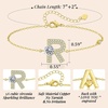 image:imageMothers Day Gifts Initial Bracelets for Women AZ Letter Bracelet Dainty Adjustable Charm Bracelet Personalized Charm Alphabet Jewelry Gifts for Mom Girlfriend Wife Birthday Christmas Valentines Day AnniversaryR