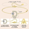 image:imageMothers Day Gifts Initial Bracelets for Women AZ Letter Bracelet Dainty Adjustable Charm Bracelet Personalized Charm Alphabet Jewelry Gifts for Mom Girlfriend Wife Birthday Christmas Valentines Day AnniversaryD