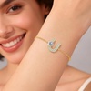 image:imageMothers Day Gifts Initial Bracelets for Women AZ Letter Bracelet Dainty Adjustable Charm Bracelet Personalized Charm Alphabet Jewelry Gifts for Mom Girlfriend Wife Birthday Christmas Valentines Day AnniversaryU