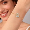 image:imageMothers Day Gifts Initial Bracelets for Women AZ Letter Bracelet Dainty Adjustable Charm Bracelet Personalized Charm Alphabet Jewelry Gifts for Mom Girlfriend Wife Birthday Christmas Valentines Day AnniversaryS