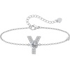image:imageMothers Day Gifts Initial Bracelets for Women AZ Letter Bracelet Dainty Adjustable Charm Bracelet Personalized Charm Alphabet Jewelry Gifts for Mom Girlfriend Wife Birthday Christmas Valentines Day AnniversaryY
