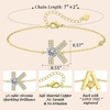 image:imageMothers Day Gifts Initial Bracelets for Women AZ Letter Bracelet Dainty Adjustable Charm Bracelet Personalized Charm Alphabet Jewelry Gifts for Mom Girlfriend Wife Birthday Christmas Valentines Day AnniversaryK