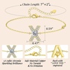image:imageMothers Day Gifts Initial Bracelets for Women AZ Letter Bracelet Dainty Adjustable Charm Bracelet Personalized Charm Alphabet Jewelry Gifts for Mom Girlfriend Wife Birthday Christmas Valentines Day AnniversaryX