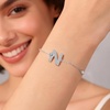 image:imageMothers Day Gifts Initial Bracelets for Women AZ Letter Bracelet Dainty Adjustable Charm Bracelet Personalized Charm Alphabet Jewelry Gifts for Mom Girlfriend Wife Birthday Christmas Valentines Day AnniversaryN