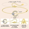 image:imageMothers Day Gifts Initial Bracelets for Women AZ Letter Bracelet Dainty Adjustable Charm Bracelet Personalized Charm Alphabet Jewelry Gifts for Mom Girlfriend Wife Birthday Christmas Valentines Day AnniversaryC
