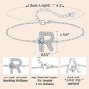 image:imageMothers Day Gifts Initial Bracelets for Women AZ Letter Bracelet Dainty Adjustable Charm Bracelet Personalized Charm Alphabet Jewelry Gifts for Mom Girlfriend Wife Birthday Christmas Valentines Day AnniversaryR