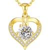 Initial N engraved I Love Mom