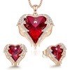 Rose Gold-01&07-Ruby Red Birthstone