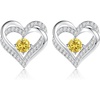 image:imageCDE Forever Love Heart Birthstone Stud Earrings Jewelry Gifts for Women