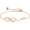 image:imageCDE Initial Heart Infinity Bracelets for Women Adjustable Dainty Letter Alphabet Charm Jewelry Birthday Gifts for Women Her Girlfriend Mom Wife11K