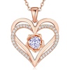 Rose Gold Plated-06-June-Alexandrite Light Purple