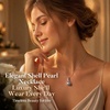 image:imageCDE S925 Silver Black Shell Pearl Infinity Necklaces Gift for Women