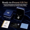 image:imageS925 Silver Initial Love Heart Moissanite Necklace with White Gold PlatedInitial V2 Carat