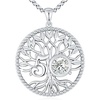 image:imageCDE Tree of Life Rhodium Plated 20CT Moissanite Necklace for Women