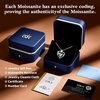 image:imageCDE 925 Sterling Silver Rose Heart Moissanite Necklace Gift for Women