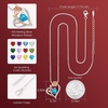 image:imageCDE Rose Heart Necklaces for Women 925 Sterling Silver Birthstone Pendant Necklace Mothers Day Gift Anniversary Birthday Jewelry Gift for Women Wife Mom Her